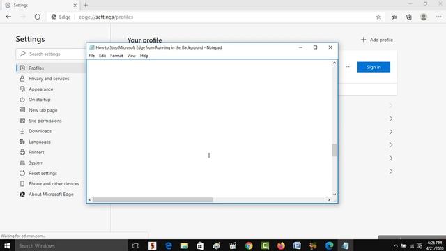 How To Stop Microsoft Edge From Running In The Background After Closing | Step by Step Tutorial смотреть онлайн
