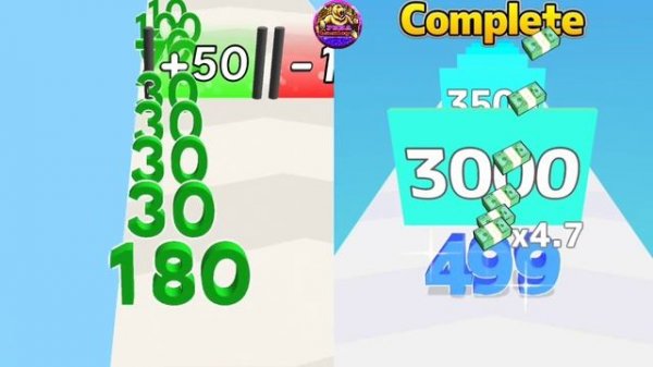 Number Master vs Number Stack 3D - Number Running Game (Math Games) Part 1