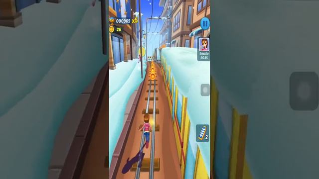 Subway Princess Runner & Penguin🐧 Run Game - Winter Snow Run | Android/iOS Gameplay HD смотреть онлайн
