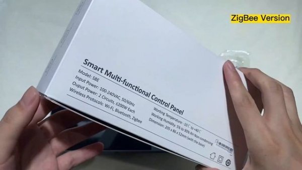 S8E Tuya Smart Home IOT Devices Automation System ZigBee Smart Multi functional Control Panel