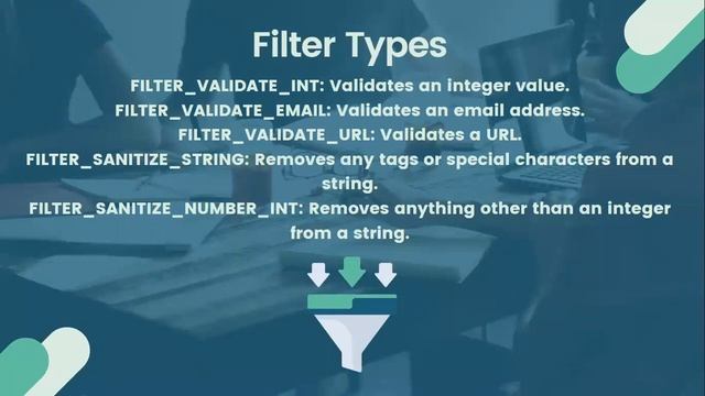 PHP filter_input function and filter types смотреть онлайн