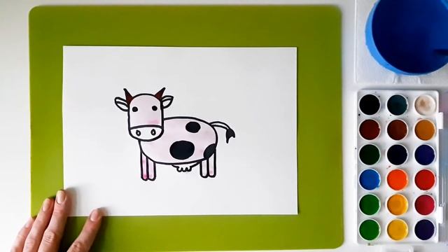 Как нарисовать корову поэтапно! Для детей от 3 лет! Нарисовать рисунок коровы