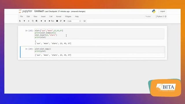 Python Tutorial | List Methods in Python | Built-in-methods | List datatype | Python for beginners смотреть онлайн