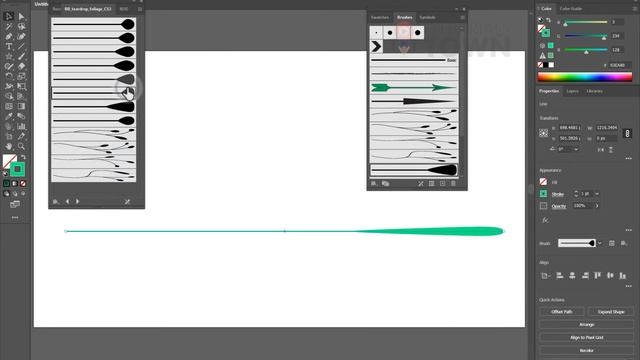 Brushes Panel in Adobe Illustrator | #41 | Urdu/Hindi смотреть онлайн