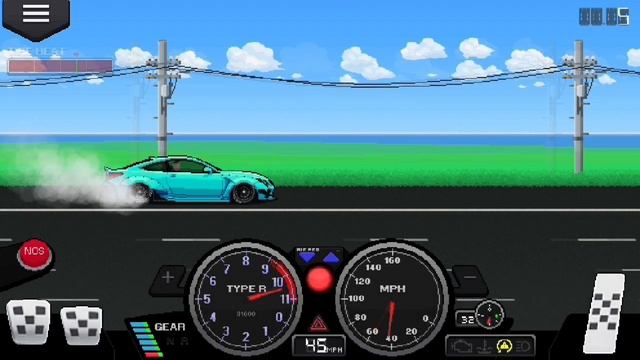 How To Do a Burnout in Pixel Car Racer! смотреть онлайн