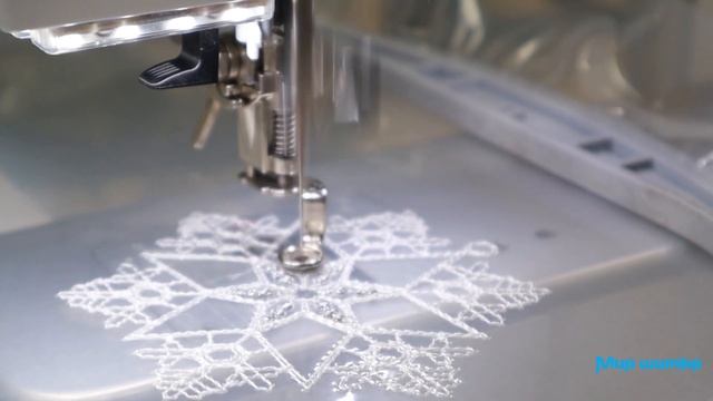 С такой игрушкой у вас будет самая нарядная елка! Мастер-класс по вышивке снежинки! смотреть онлайн