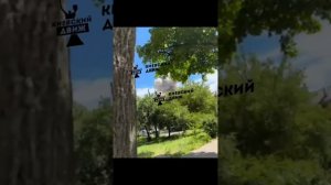 Ещё два момента прилётов по русскому городу Киев!