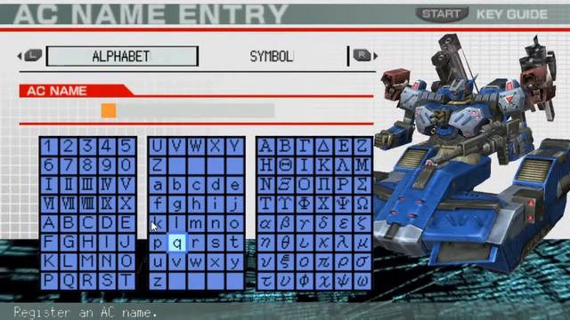 Armored Core Formula Front PSP AC Customization for a Tournament смотреть онлайн