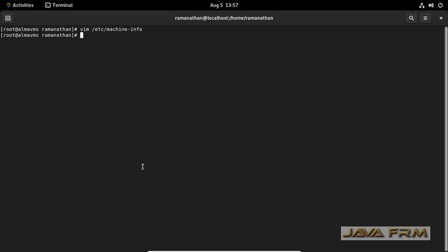 How to view or change metadata about the machine using /etc/machine-info on AlmaLinux 9 смотреть онлайн