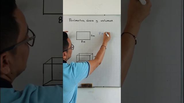 Perímetro, área y volumen. Rectángulo y prisma rectángular #math #matematicas #Grajeda смотреть онлайн
