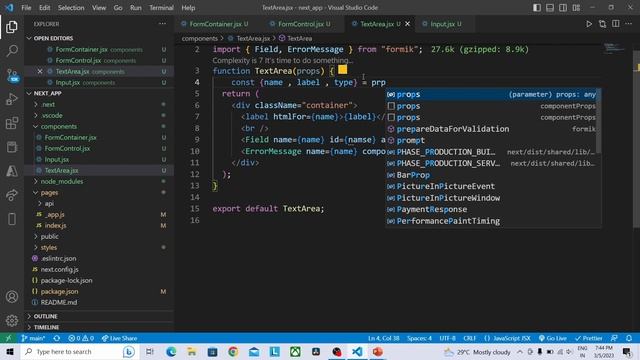 FORMIK TEXTAREA COMPONENT #12 смотреть онлайн
