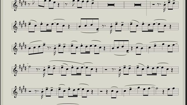 Syntheticsax - Old Letters (SCORE for Saxophone Alto) смотреть онлайн