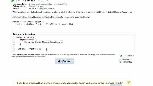 Java Practice-It || 16.2 min || implementing, ListNodes, LinkedLists смотреть онлайн