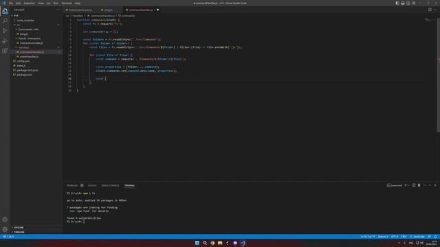 Discord.JS v14 || #3 Command handling смотреть онлайн
