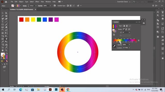 Make Gradient Flow Along Stroke in Seconds! | Adobe Illustrator | Full tutorial | Fiery Designs смотреть онлайн