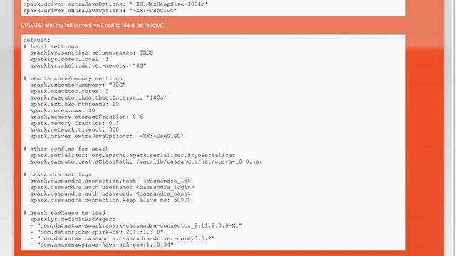 "GC overhead limit exceeded" on cache of large dataset into spark memory (via sparklyr & RStudio... смотреть онлайн