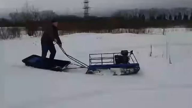 Мото буксировщик по глубокому снегу смотреть онлайн