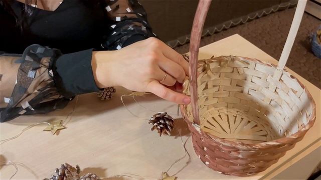 Корзинка с мандаринками/Корзинка с фруктами/Осеннее украшение для интерьера... смотреть онлайн