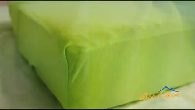 Трикотажная простынь на резинке Салатовый цвет смотреть онлайн