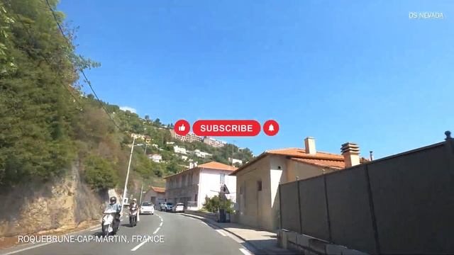 Roquebrune-Cap-Martin, France - Driving Tour 4K смотреть онлайн
