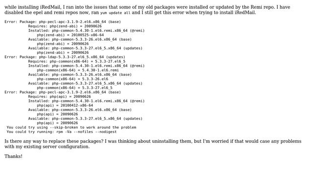 Replace @remi packages with base packages смотреть онлайн