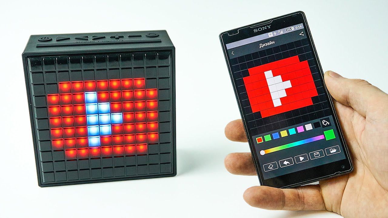 Распаковка и обзор крутой колонки Divoom TimeBox