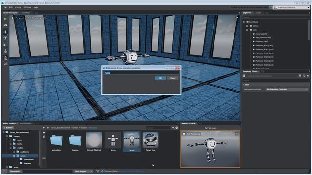Controlling a Character in Stingray: Basic Movement - Part 1: Creating animation states смотреть онлайн