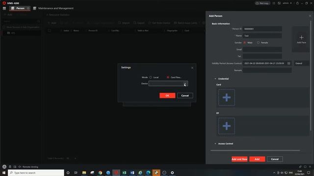 How to add Password and Card in Hikvision DS-K1T802M Access Control terminal смотреть онлайн