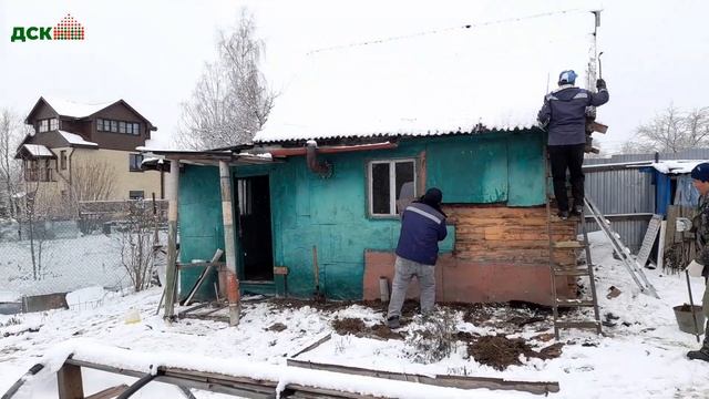 Ручной снос (демонтаж) дачного домика с вывозом мусора. Ленинградская Область, Красное Село. смотреть онлайн
