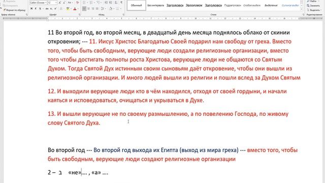 Книга Чисел гл 10:11-13. Какой смысл заложен в эти стихи. смотреть онлайн