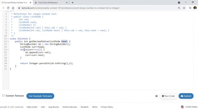 LeetCode 1290 Convert Binary Number in a Linked List to Integer смотреть онлайн