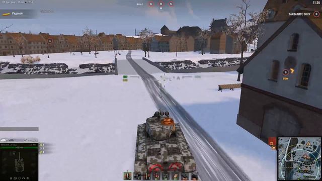 Играем в World of Tanks. Линия фронта. Т25 Pilot Number 1 вступает в бой. смотреть онлайн