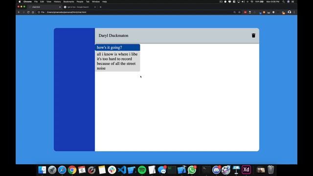 Chat UI using CSS and Flexbox смотреть онлайн