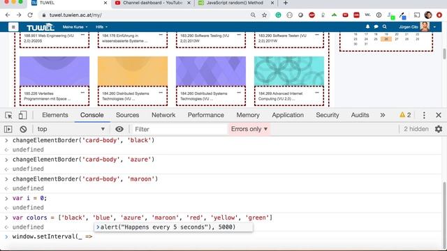 Web Engineering (TU Wien) - L5: JavaScript, Part II: DOM, Event-Driven and Asynchronous Programming смотреть онлайн