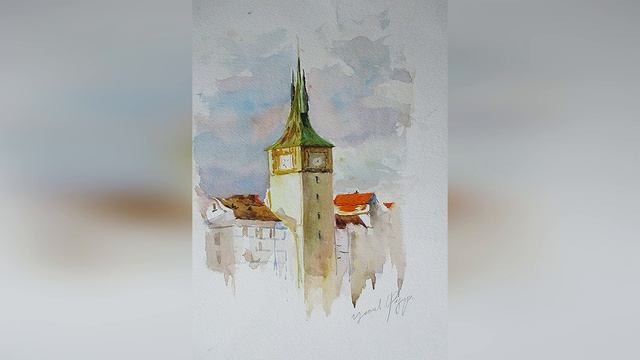Watercolor artist Fedor Usachev. Художник акварелист Федор Усачев. смотреть онлайн