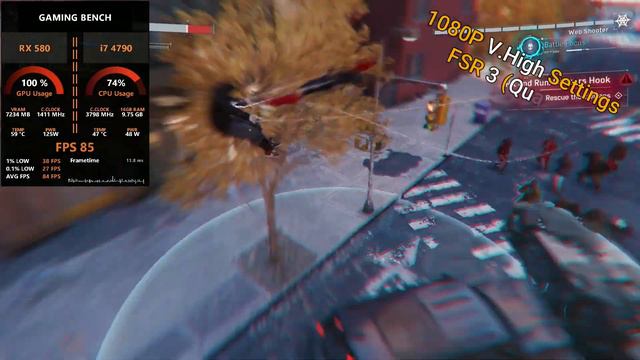 AMD FSR 3 Frame Generation Mode | RX 580 + I7 4790 | Test in 5 Games смотреть онлайн
