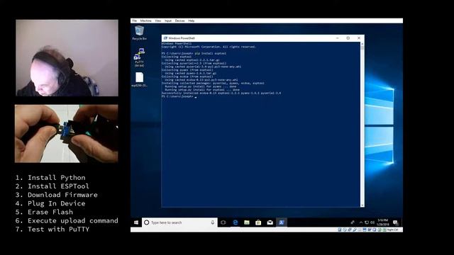 Installing MicroPython on an ESP8266 Module in Windows смотреть онлайн