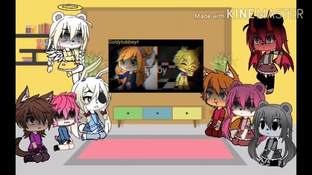 Piggy reaction to afton family memes//gacha life// смотреть онлайн