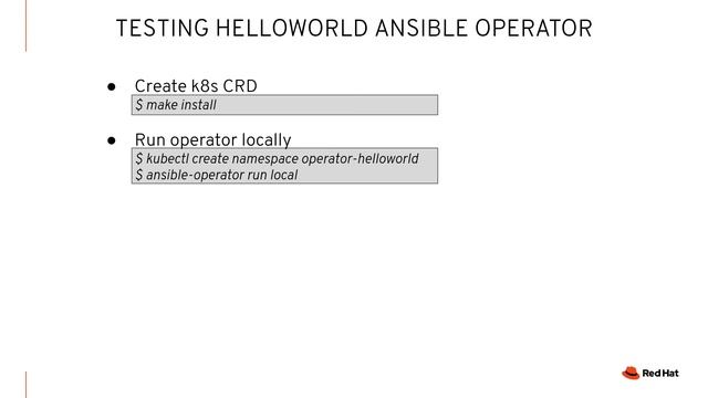 Building Kubernetes Operators with the Operator Framework and Ansible смотреть онлайн
