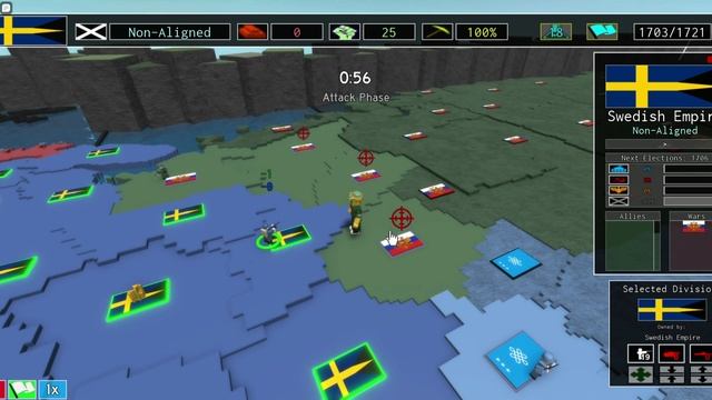 Conquering Russia and Polish Lithuania as the Swedish Empire - Roblox Iron Assault смотреть онлайн