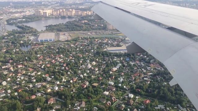 27.08.2023 SU6090 Санкт-Петербург(LED) - Москва(SVO) SSJ100 посадка / SaintPetersburg-Moscow landin смотреть онлайн