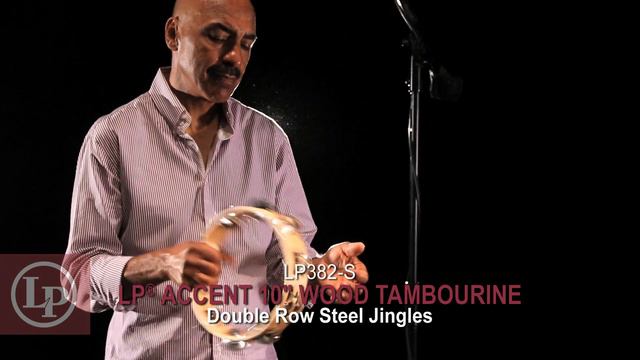 Latin Percussion LP382-S LP Accent 10" Double Row Wood Tambourine with Steel Jingles смотреть онлайн