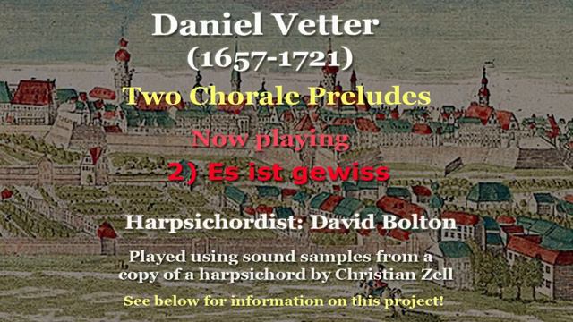 Daniel Vetter (1657-1721): Keyboard Choral Preludes смотреть онлайн