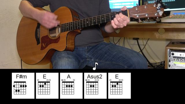 Shiny Happy People - Acoustic Guitar - R.E.M. - Original Vocals - Chords смотреть онлайн