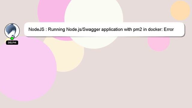 NodeJS : Running Node.js/Swagger application with pm2 in docker: Error opening Api.yaml смотреть онлайн