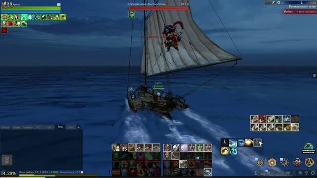 ArcheAge 6.5. Как уйти от погони на катере!? Пиратство и воспитательная работа с ПКшными гильдиями смотреть онлайн