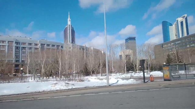 Красивые здания города Нурсултан ( Астана). смотреть онлайн