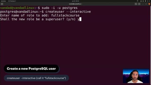 Installing PostgreSQL on Linux - Free Full-stack Course ? смотреть онлайн