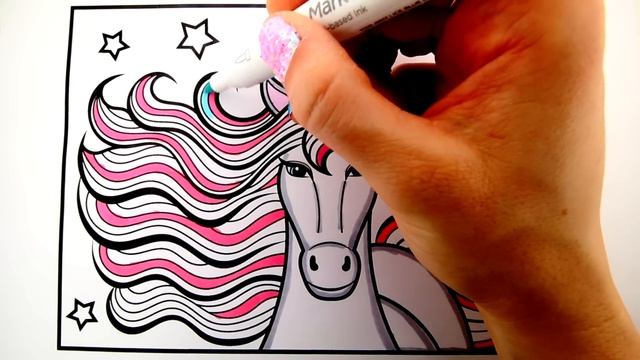 How to Draw a Unicorn for Kids ????? Unicorn Drawing | Unicorn Coloring Pages for Kids смотреть онлайн