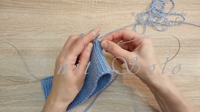 Как сделать фиксированный красивый отворот на шапке. Knit Solo смотреть онлайн